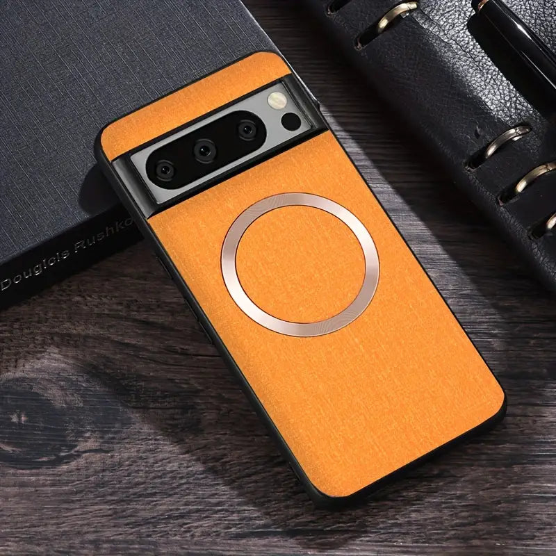 Minimalist Solid Color Fabric Magnetic Phone Case for Google Pixel