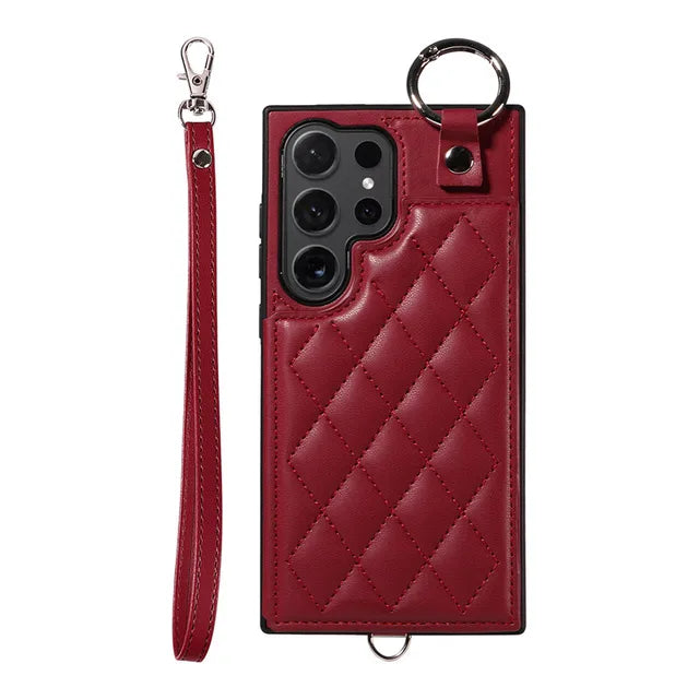 All-Around Shockproof Magnetic Leather Wallet Case for Samsung Galaxy