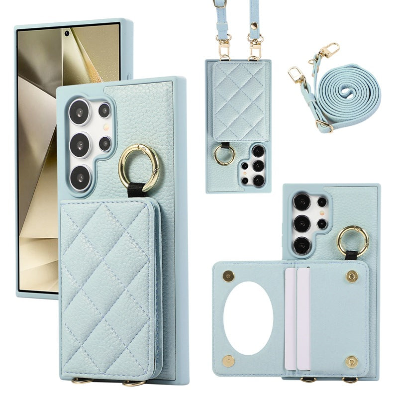 Card Holder Ring Buckle Phone Case for Samsung