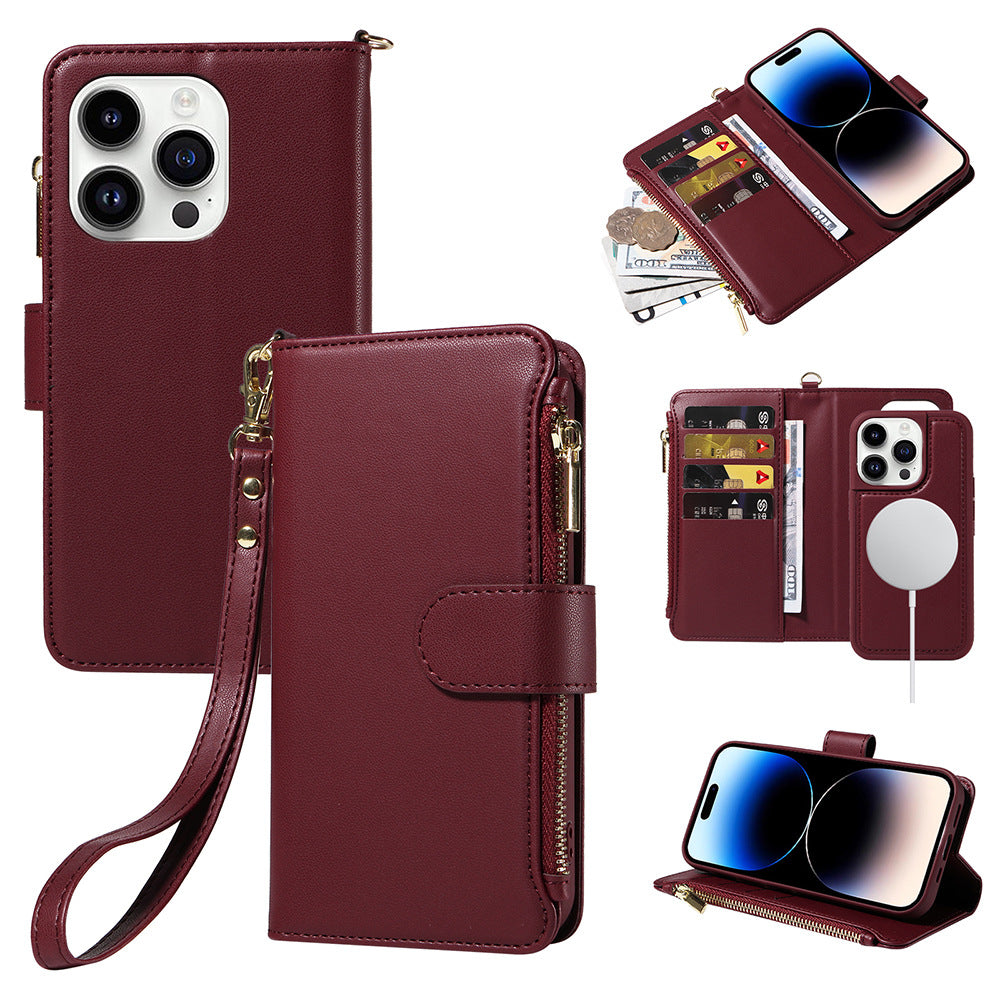 New Apple Leather Case Wallet Phone Case