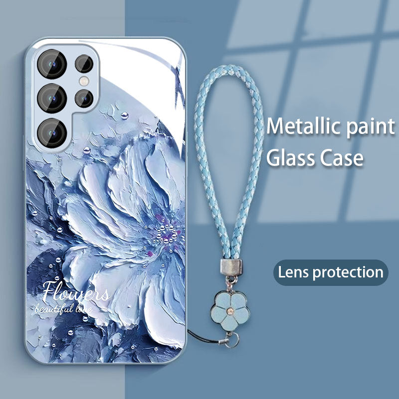 Peony Oil Painting Pattern Phone Case for Samsung