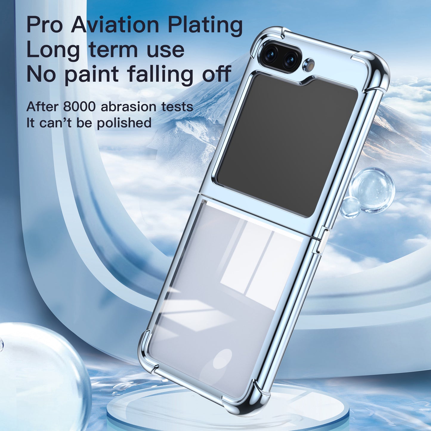 Electroplated Airbag Four-Corner Anti-Fall Protective Cover for Samsung Z Flip