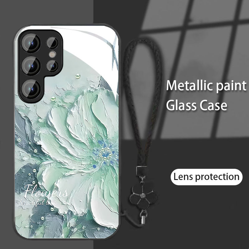 Peony Oil Painting Pattern Phone Case for Samsung