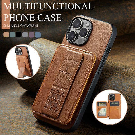 Wristband Magnetic Leather Case for iPhone