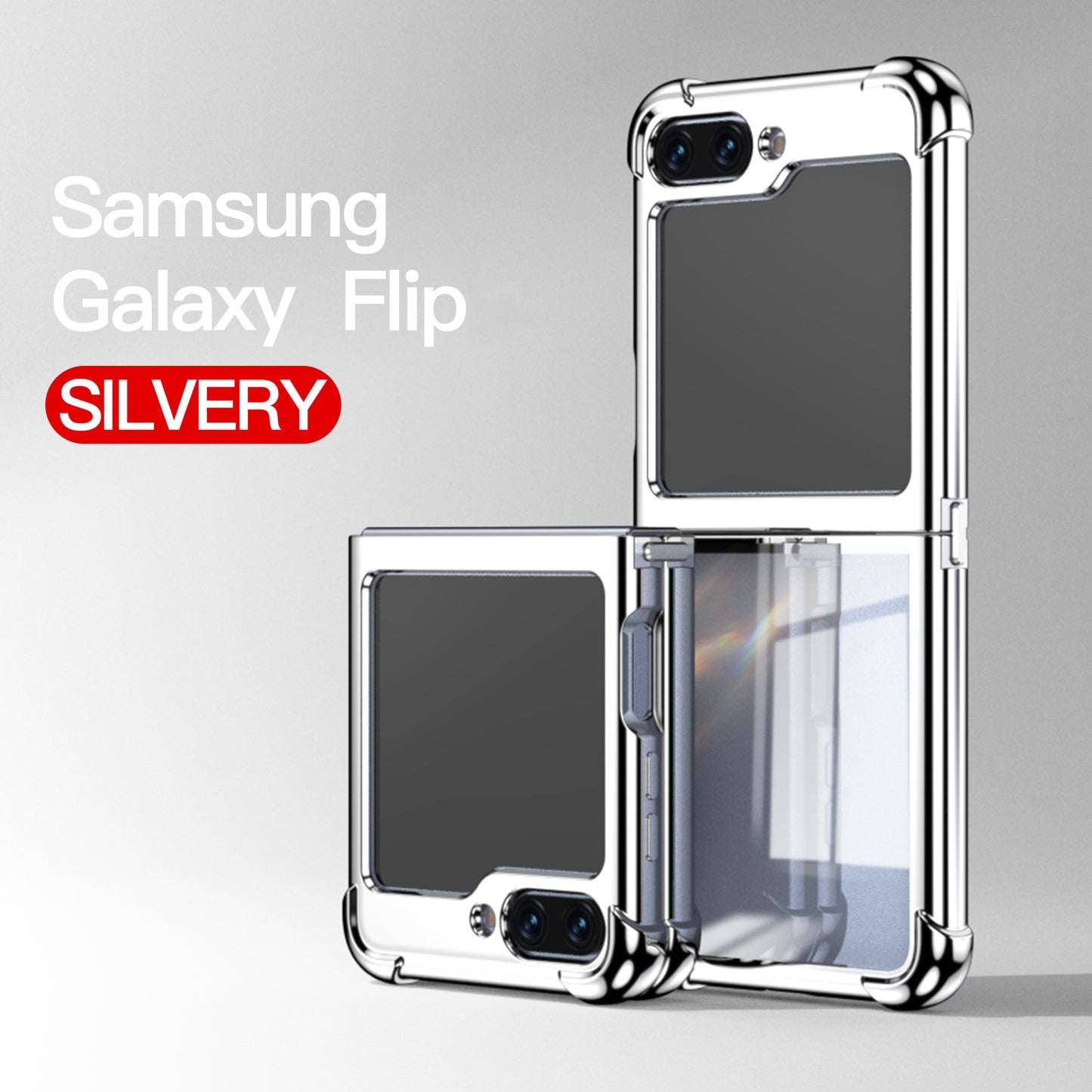 Electroplated Airbag Four-Corner Anti-Fall Protective Cover for Samsung Z Flip