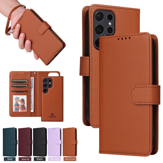 2 in 1 Detachable Magnetic Leather Case for Samsung Galaxy