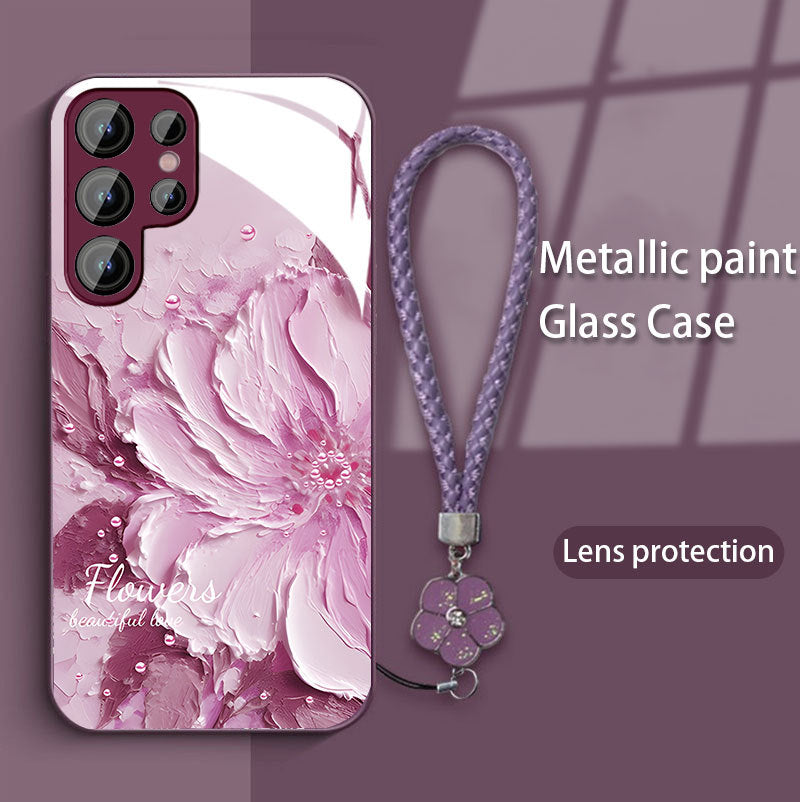 Peony Oil Painting Pattern Phone Case for Samsung