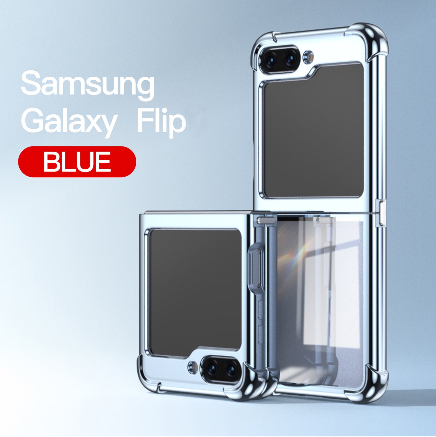 Electroplated Airbag Four-Corner Anti-Fall Protective Cover for Samsung Z Flip