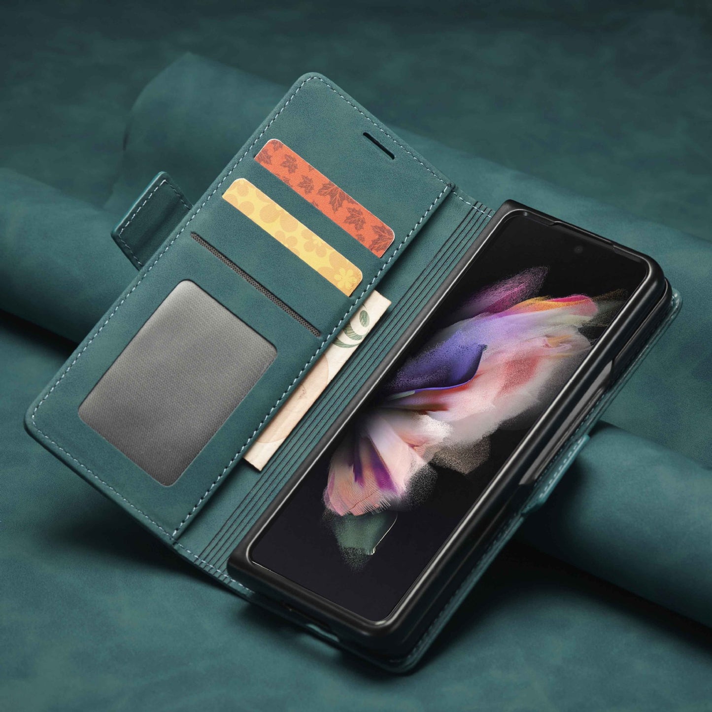 Skin-friendly Leather Phone Case for Samsung Galaxy Z Fold