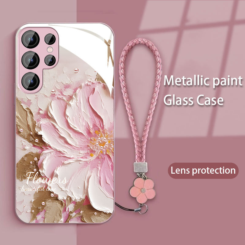 Peony Oil Painting Pattern Phone Case for Samsung