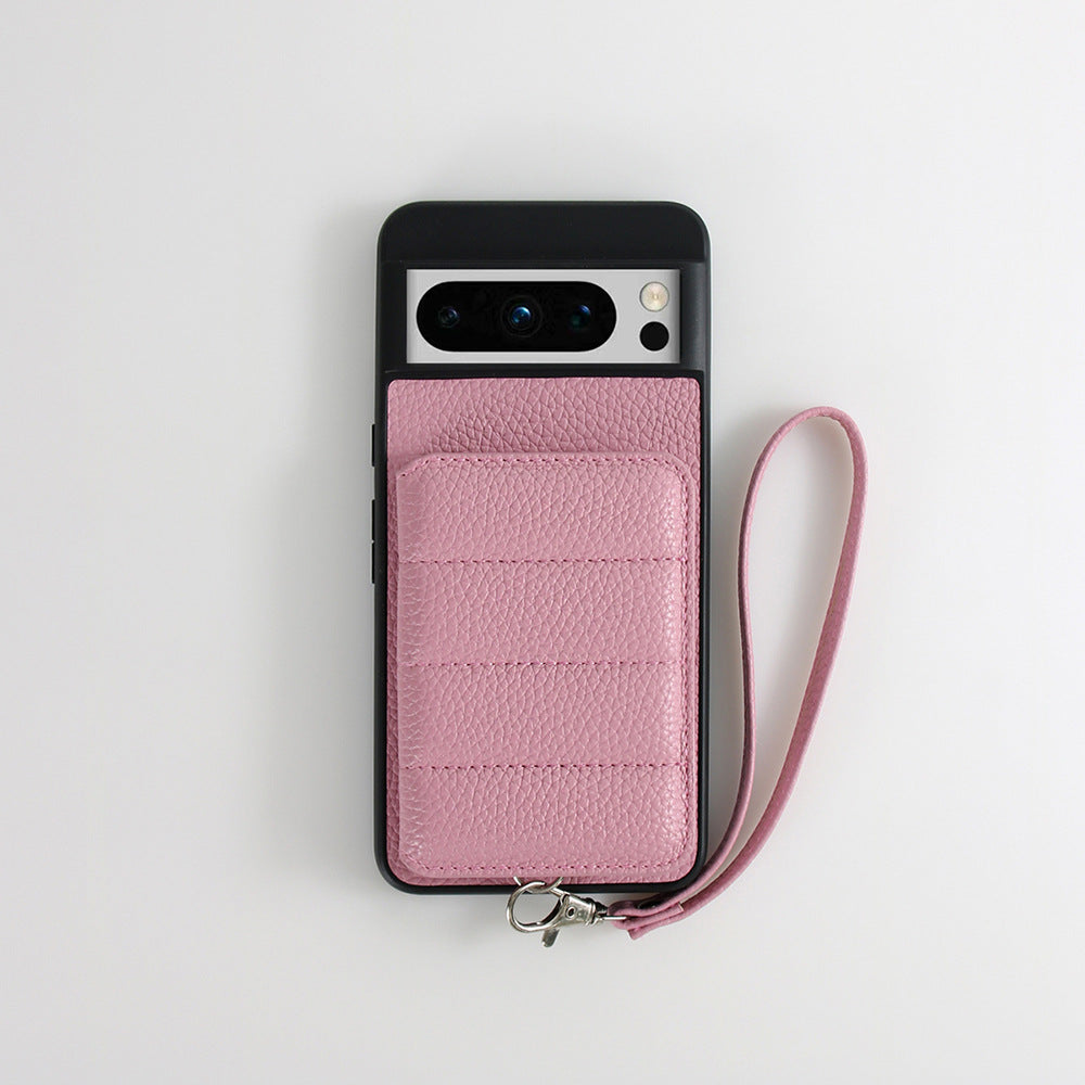 Wallet Style Lanyard Phone Case for Google Pixel