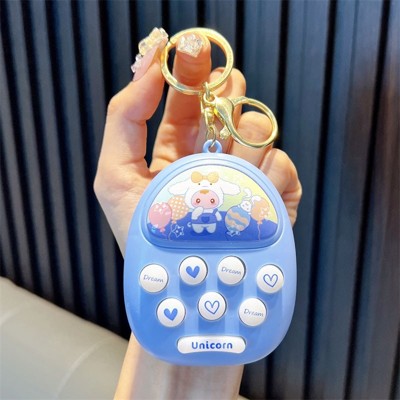 Whack-a-Mole Game Stress Keychain