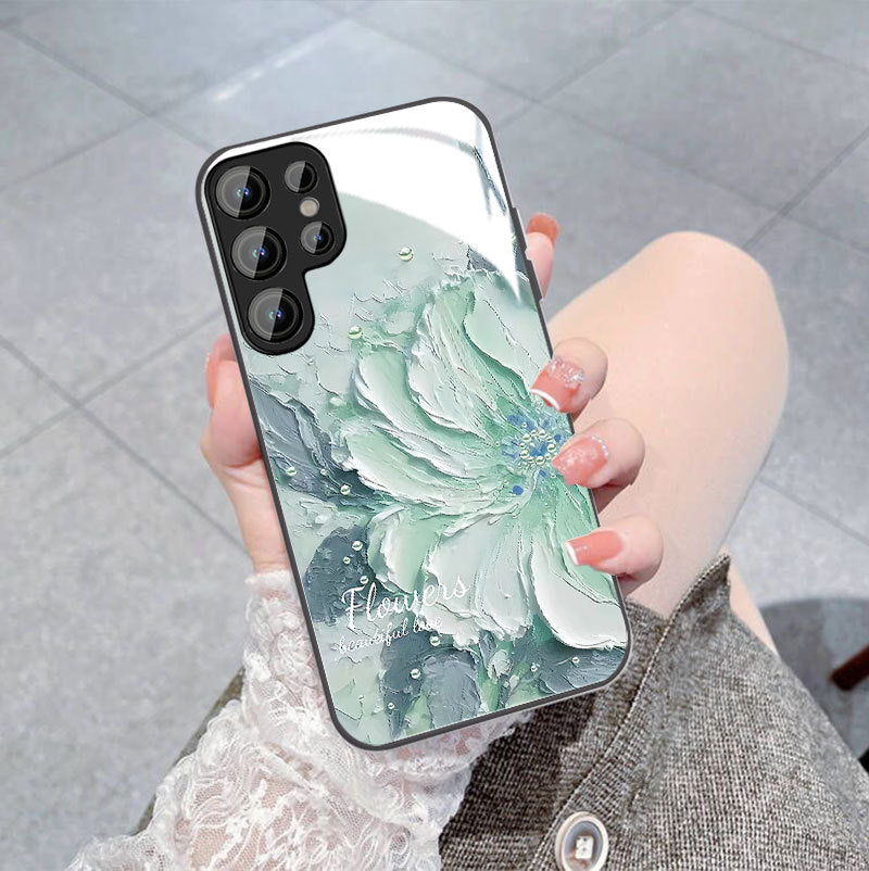 Peony Oil Painting Pattern Phone Case for Samsung