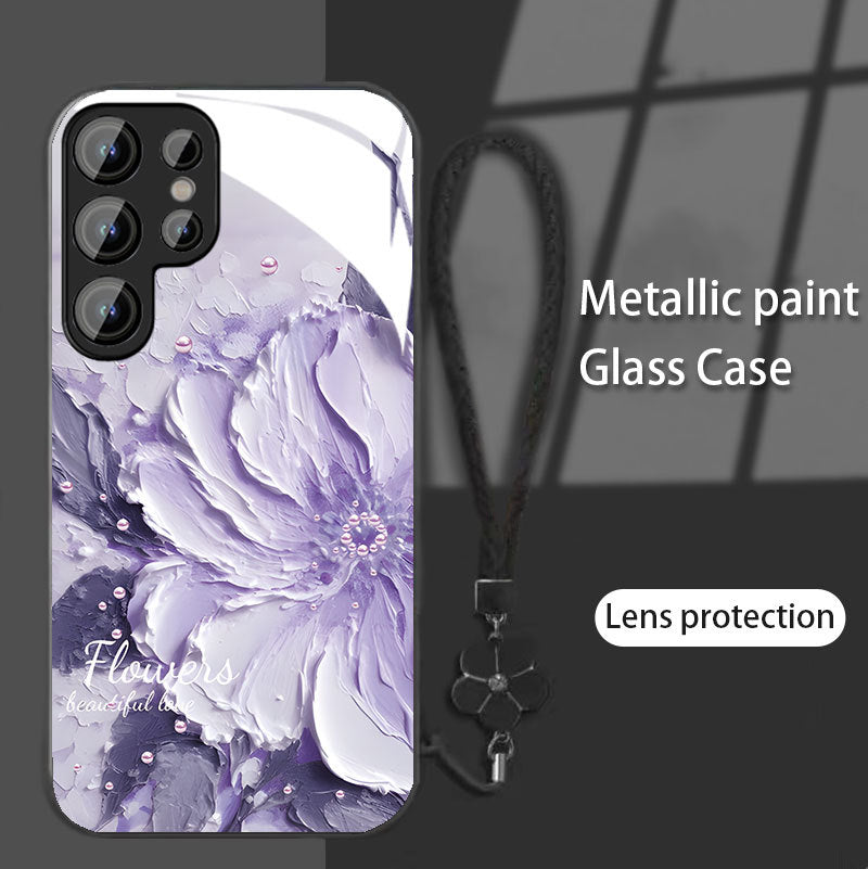 Peony Oil Painting Pattern Phone Case for Samsung