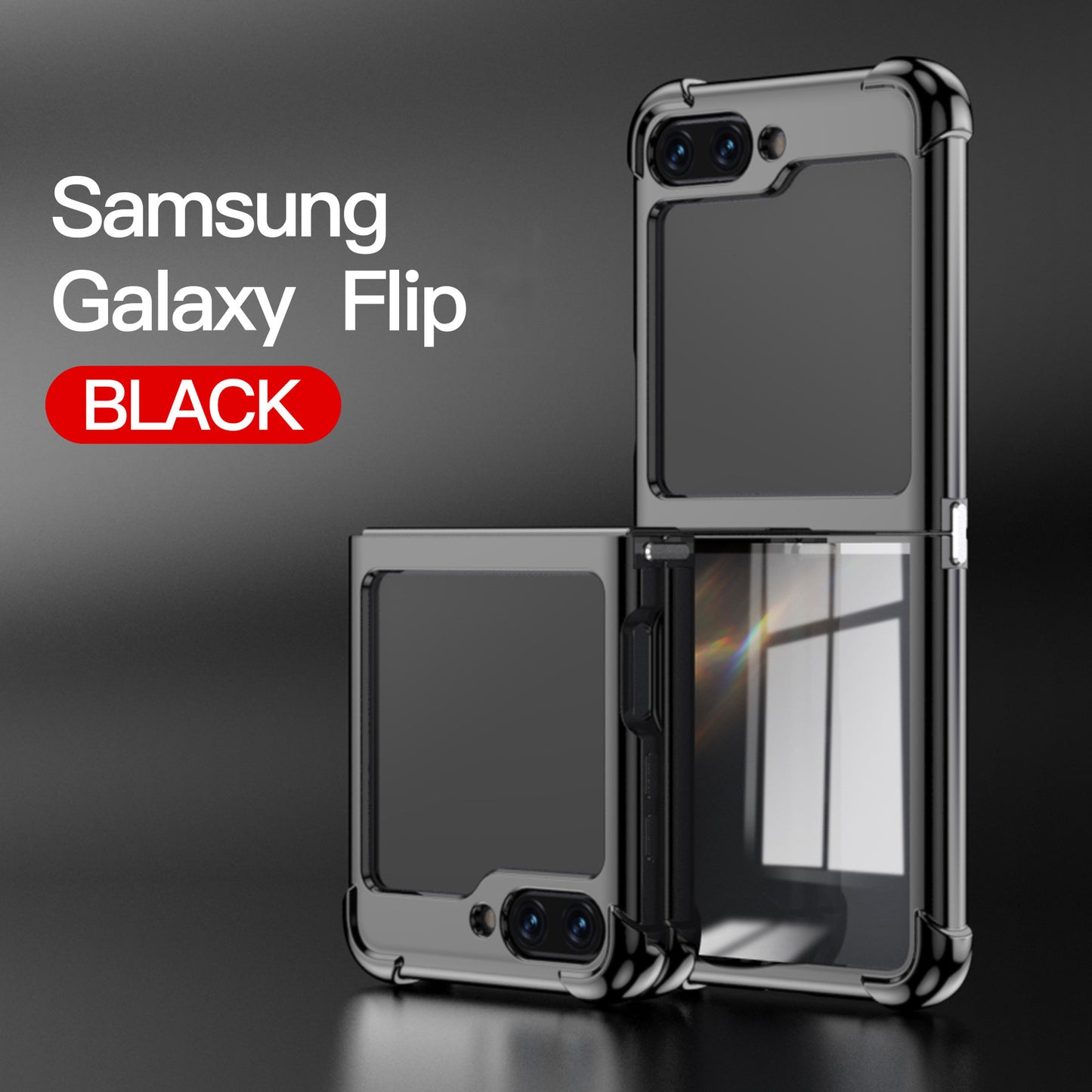 Electroplated Airbag Four-Corner Anti-Fall Protective Cover for Samsung Z Flip