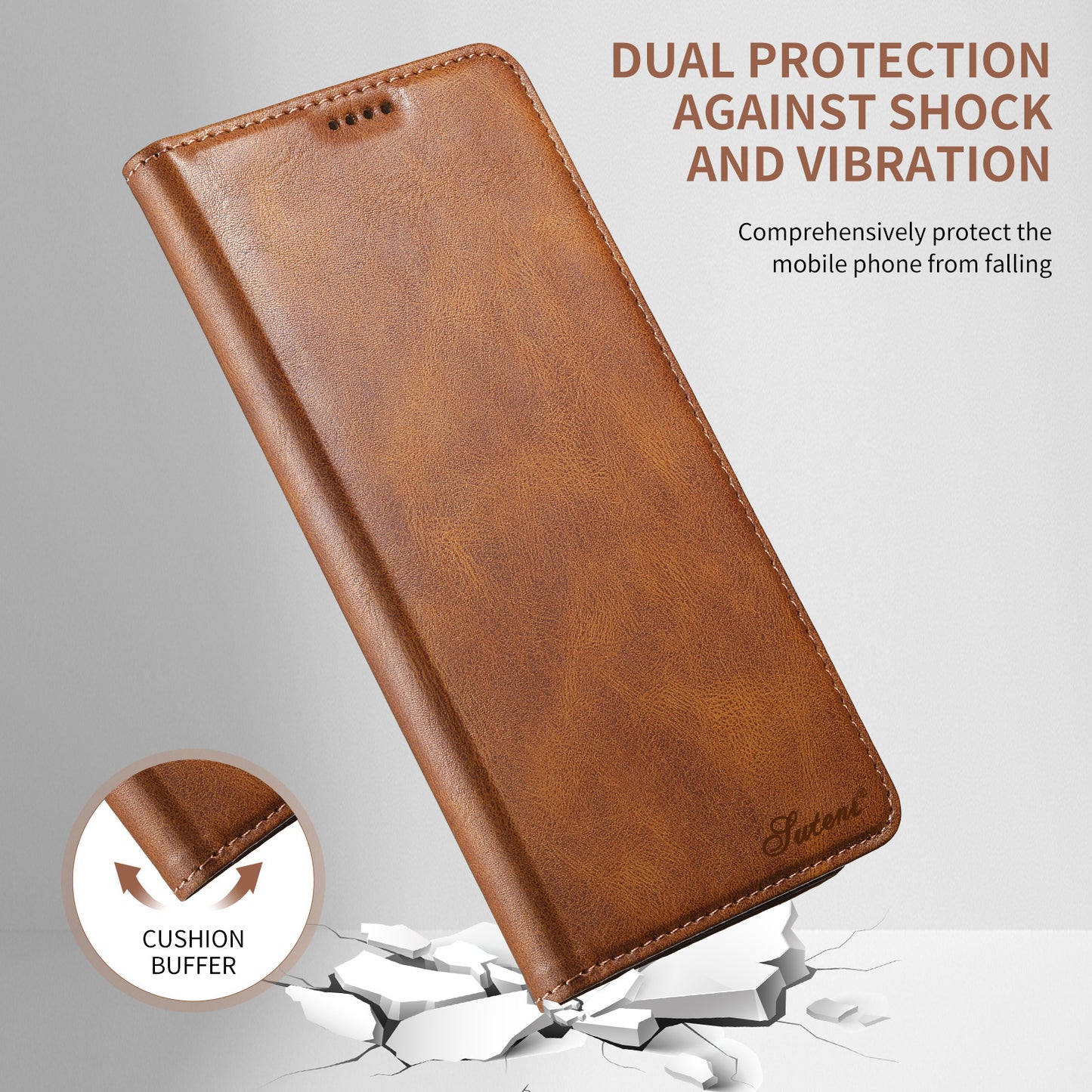 Luxury Leather Flip Case for iPhone