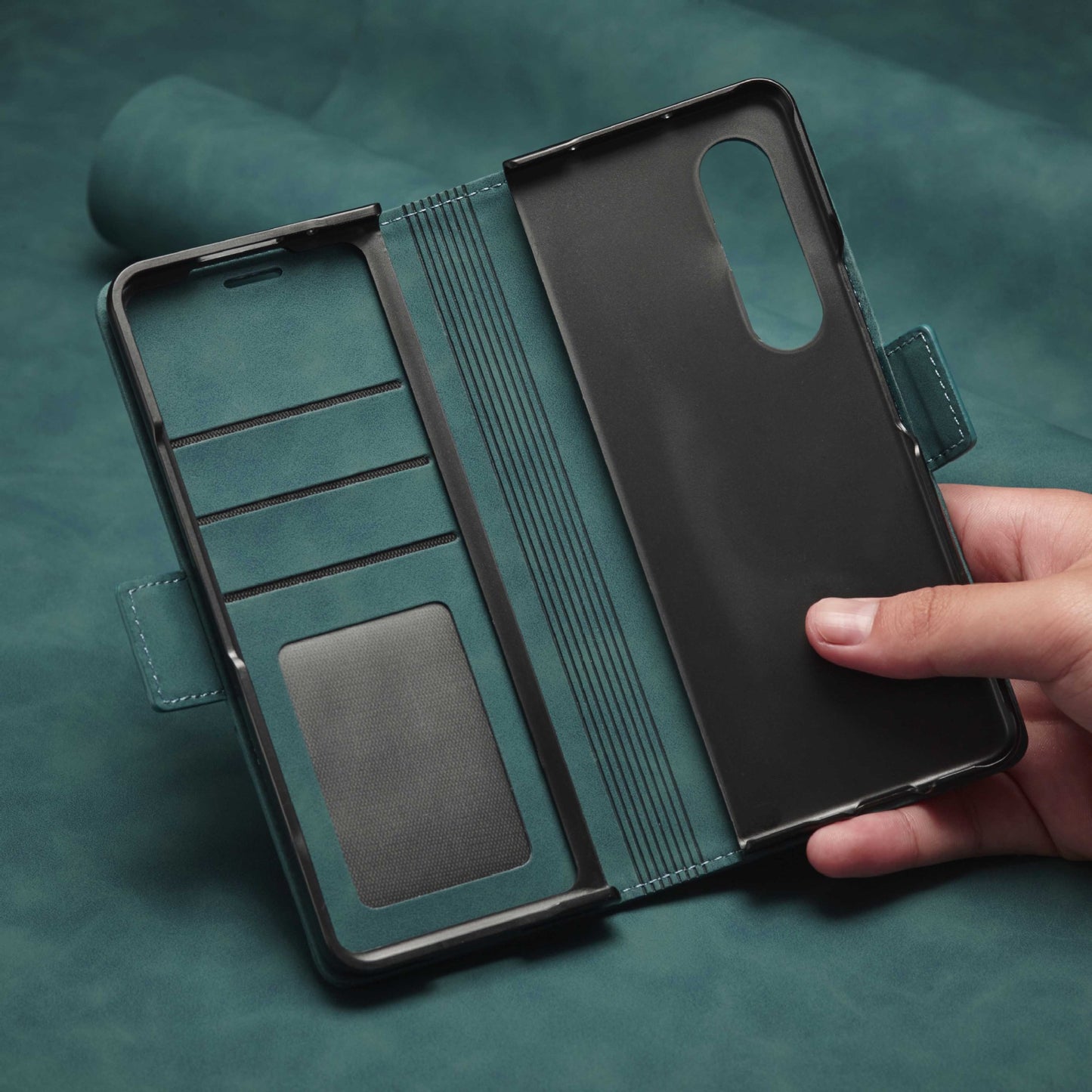 Skin-friendly Leather Phone Case for Samsung Galaxy Z Fold