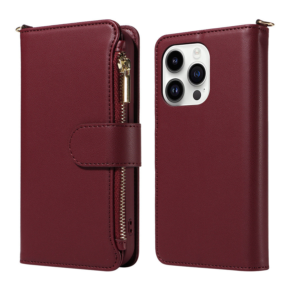 New Apple Leather Case Wallet Phone Case