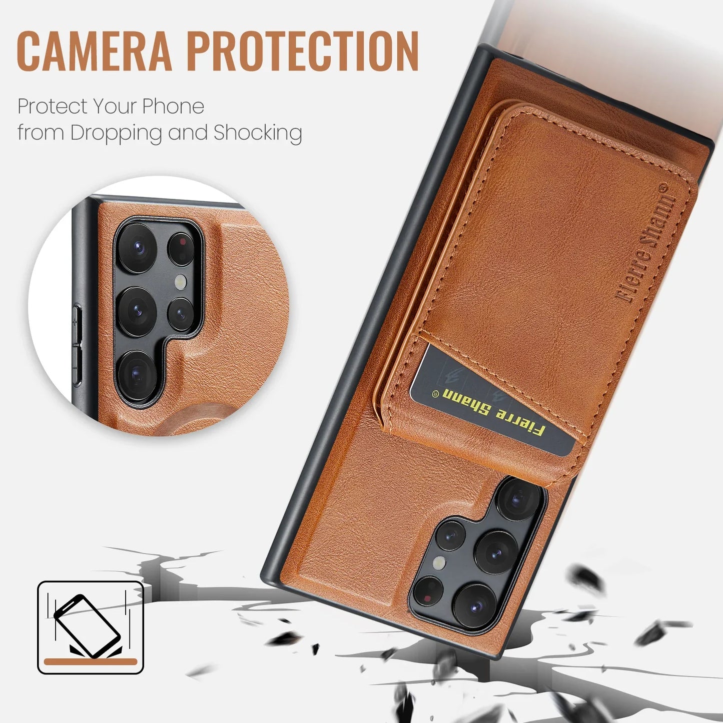 Retro 2 in 1 Magnetic Detachable Leather Wallet Phone Case for Samsung Galaxy