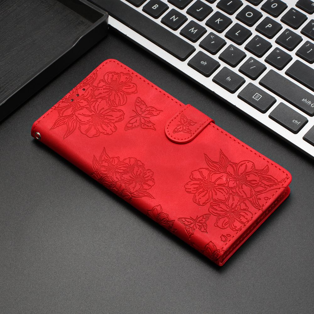 Floral Leather Wallet Phone Cover for Samsung Galaxy