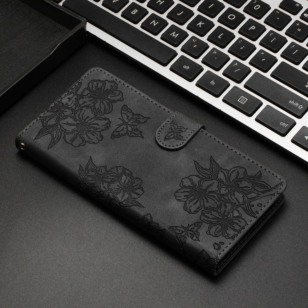 Floral Leather Wallet Phone Cover for Samsung Galaxy