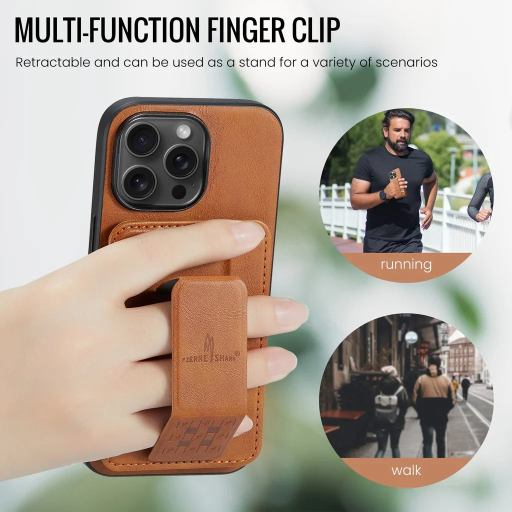 Wristband Magnetic Leather Case for iPhone