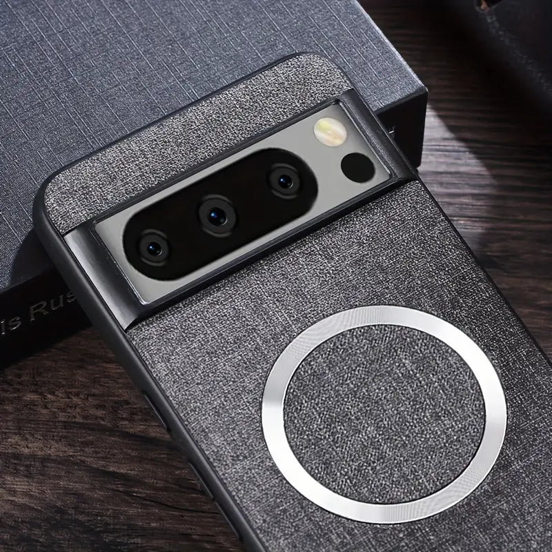 Minimalist Solid Color Fabric Magnetic Phone Case for Google Pixel