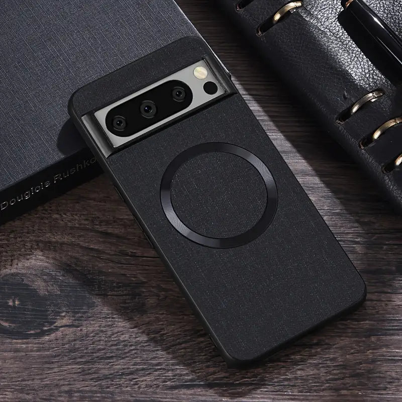 Minimalist Solid Color Fabric Magnetic Phone Case for Google Pixel