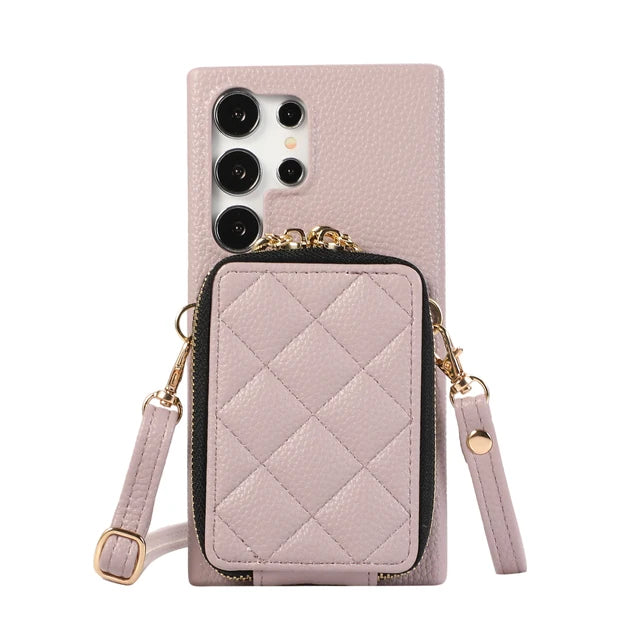 Zipper Card Holder Wallet Case for Samsung Galaxy