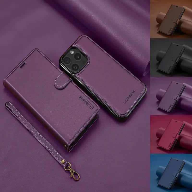 Detachable Split Flip PU Leather Phone Case for Iphone